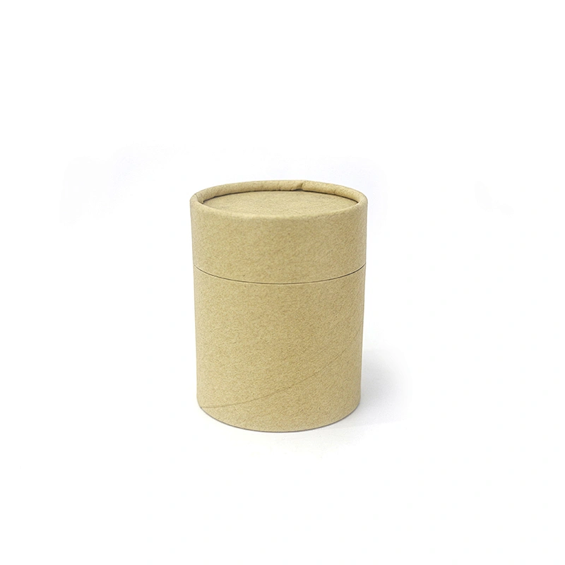 Kraft Paper box tube tea container gift Paper Tea Box
