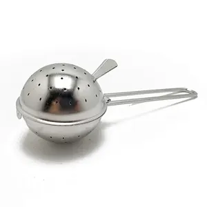 Food grade stainless steel ball shape tea infuser with short handle