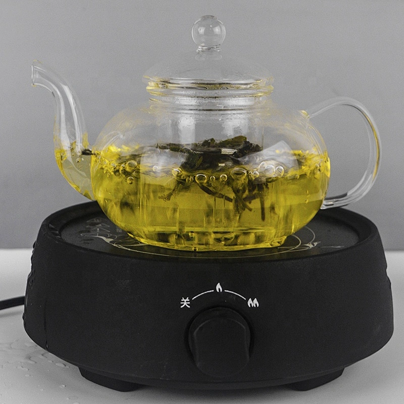 Factory price high borosilicate heat resistant glass teapot tea maker with glass infuser