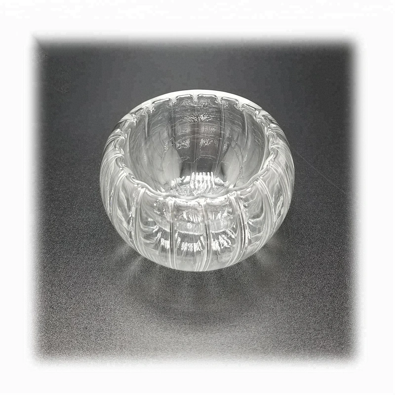 40 ML  heat resistant striated glass tea cup