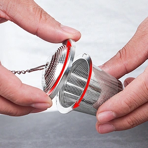 Eco-friendly stainless steel basket tea infuser strainer with different size tea filter tea maker