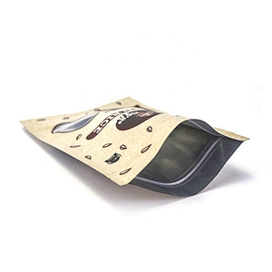 custom printing wholesale stand packing biodegradable tea kraft paper bag