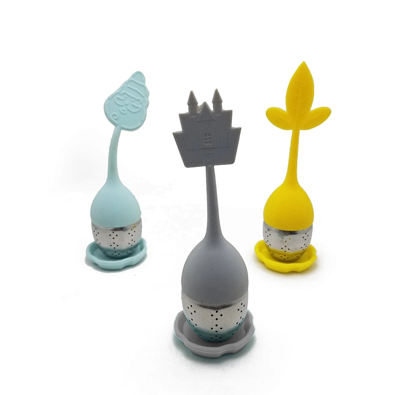 Good quality tea strainer tea filter Magic house shape silicone tea infuser