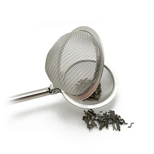 New design stainless steel mesh ball shape tea infuser with handle