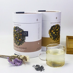 Round Gift Packaging Cardboard box tube tea container gift Paper Tea Box