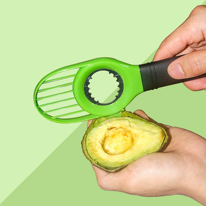 3 in 1 Plastic Avocado Cutter Knife Corer Avocado Slicer Avocado tools Kitchen Gadgets