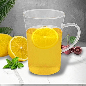 300ML high borosilicate heat resistant glass tea cup mug with handle