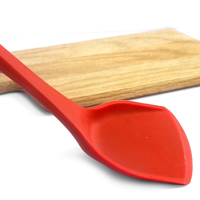 Food grade kitchen cooking utensils silicone spatula turner silicone nonstick pan shovel long handle spatual