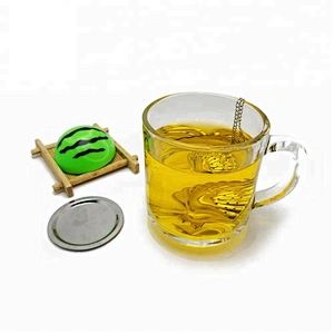 High quality stainless steel shell shape tea infuser with chain