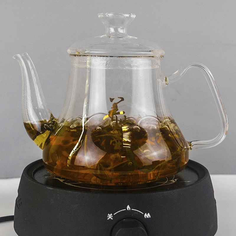hot selling 900 and 1200ml tea glass kettle teapot with infuser