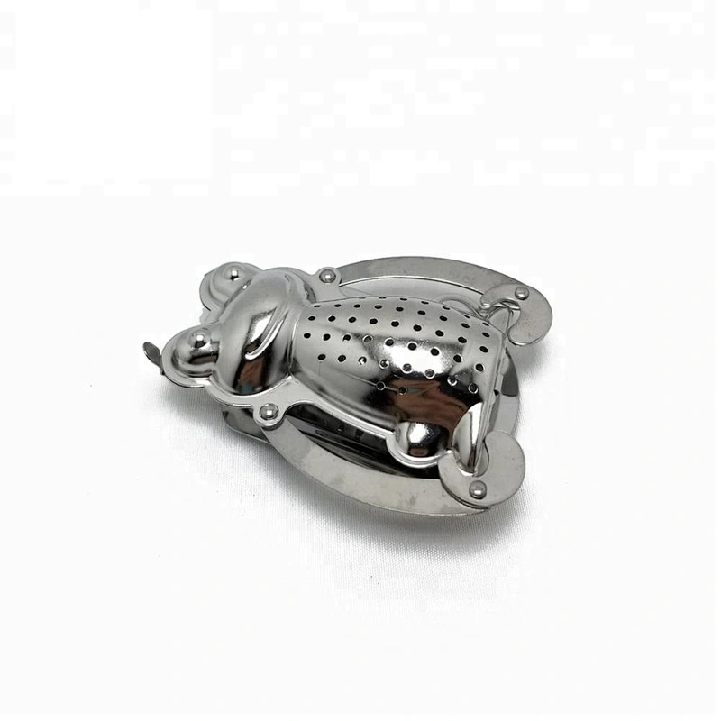 Hot selling stainless steel cute frog shape tea infuser