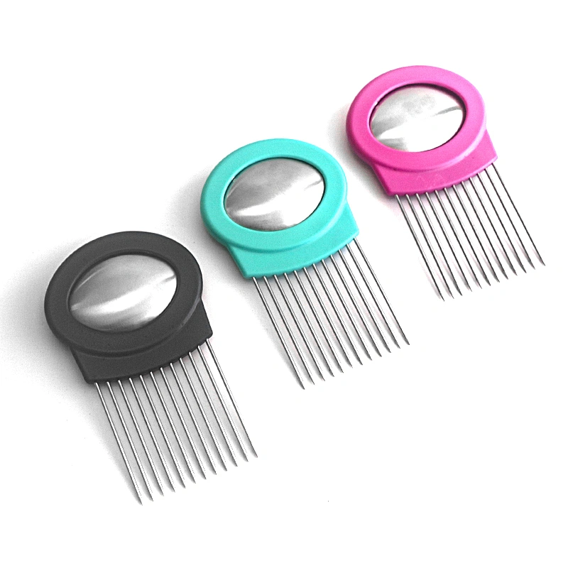 OEM/ODM kitchen accessories vegetable  tools stainless steel Onion Tomato Lemon Grater Chopper machine cutter with soap