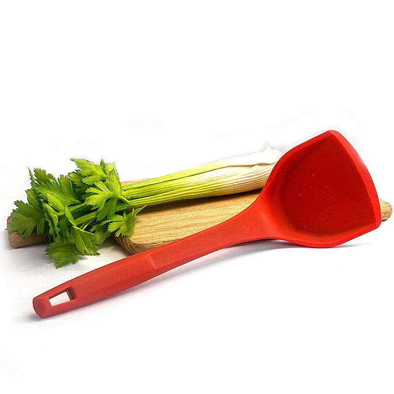 Food grade kitchen cooking utensils silicone spatula turner silicone nonstick pan shovel long handle spatual