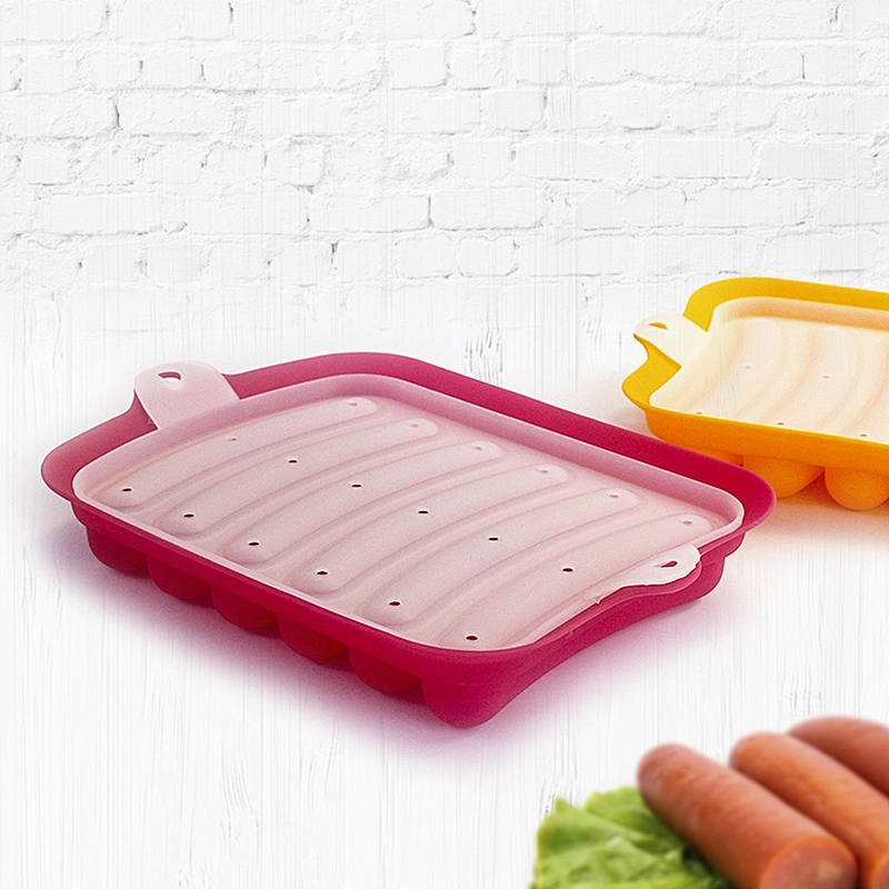 Silicone Hot Dog Mould Non-Stick Heat Resistant pastry baking tools homemade silicone ham sausage mould DIY hot dog