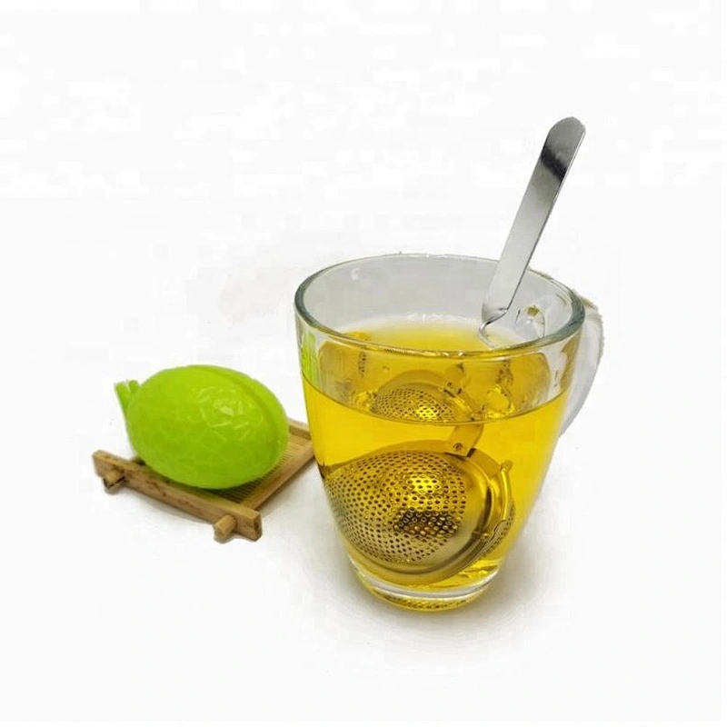 metal  ball shape tea infuser stainless steel tea strainer tea filter  with curving  handle