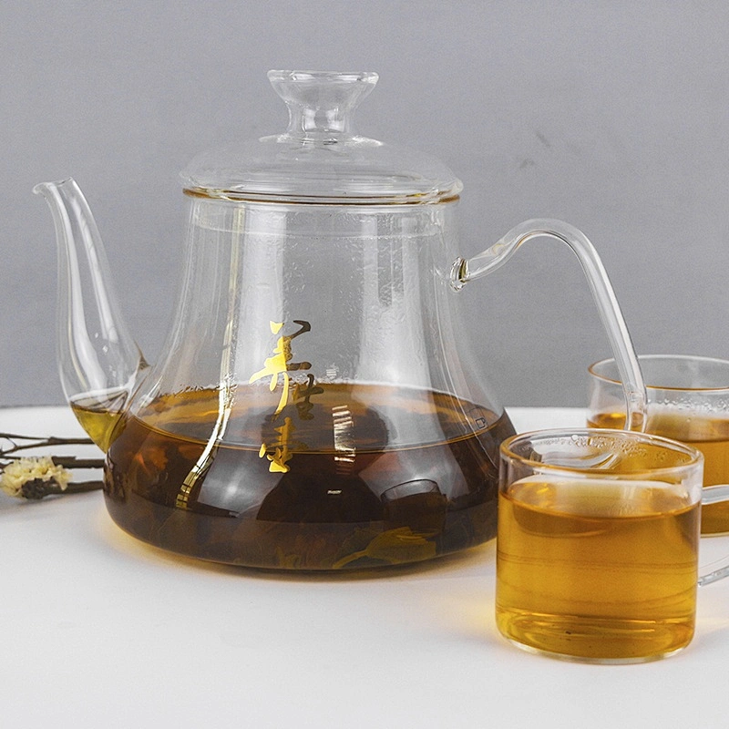 hot selling 900 and 1200ml tea glass kettle teapot with infuser