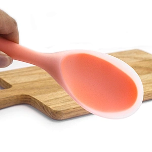 Food grade kitchen cooking utensils silicone spatula turner silicone nonstick rice paddle spoon