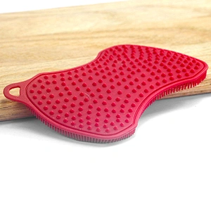 Wholesale Sliconecleaning brush Kitchen Accessories Dishwashing Sponge Kitchenware Brushes Kitchen Tools