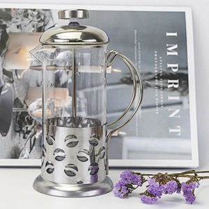 Convenient Glass French Press  Coffee maker with stainless steel filter