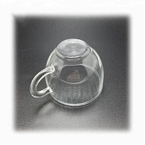 100ML  heat resistant glass small capacity tea cup mug with handle