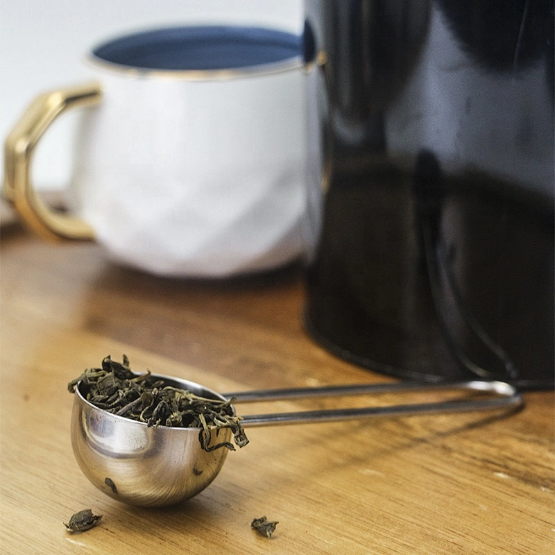 tea measuring spoon stainless steel coffee bean scoop cup with handle