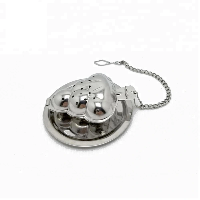 Food grade stainless steel grape shape tea infuser with chain