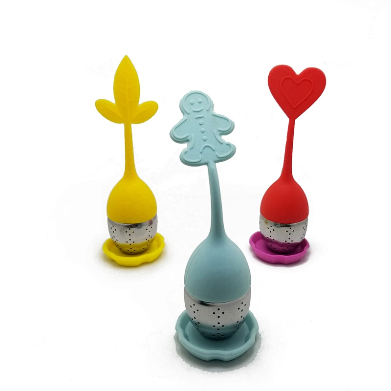 Lovely tea strainer tea filter baby stainless steel silicone tea infuser