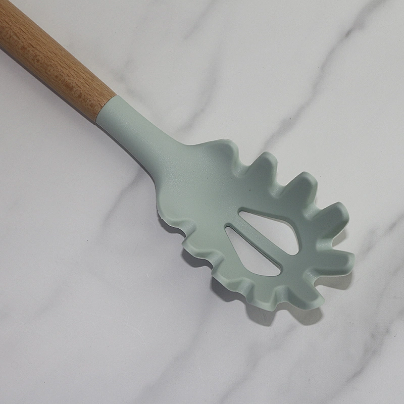 11 PCS Silicone Kitchenware Set Kitchen Utensils Set With Wooden Handle