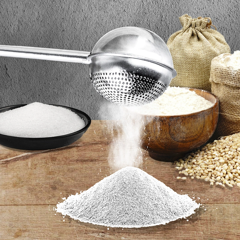 Amazon hot sell 304 stainless steel bakeware fowder filter sugar cocoa flouring tools