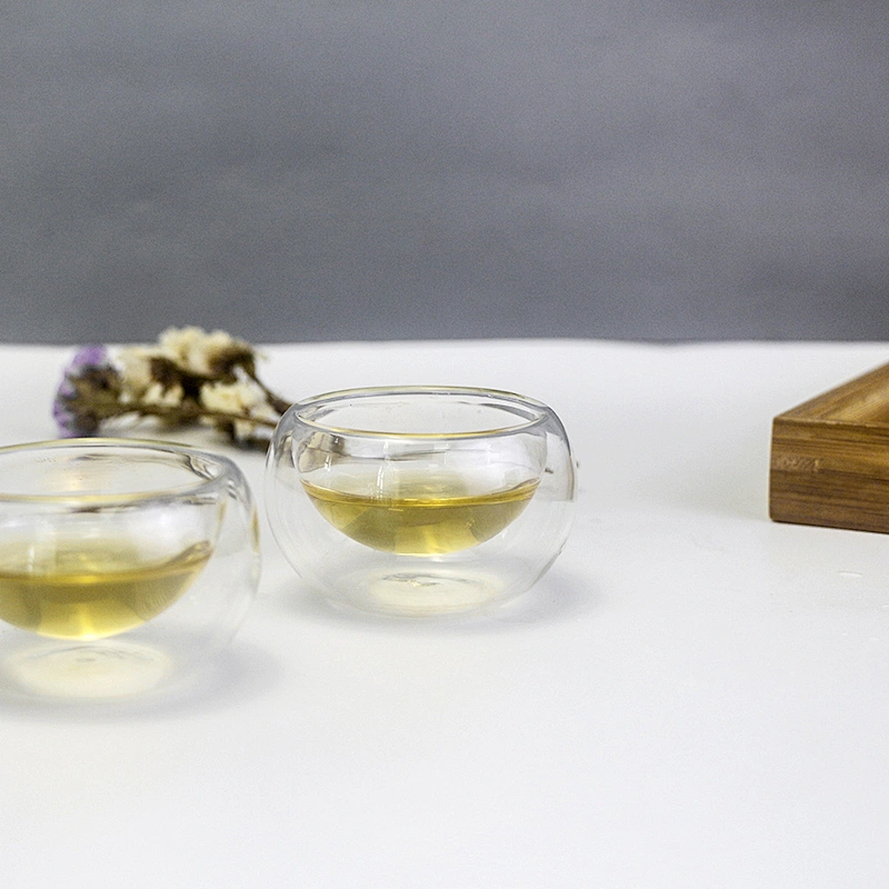 Favorable price new design factory customized glass mug drinking double wall glass cup