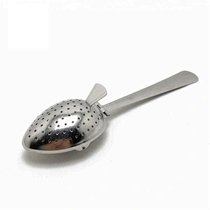 New design stainless steel leaf shape tea infuser with short handle