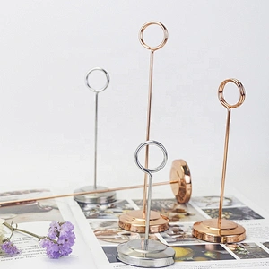 Novelty  gift card Name Card Menu Holder stand with Ring Clip