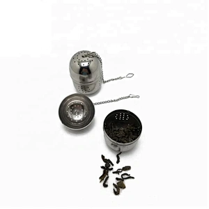 High quality stainless steel egg shape tea infuser tea strainer with chain