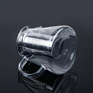 Wholesale high borosilicate heat resistant glass teapot with infuser