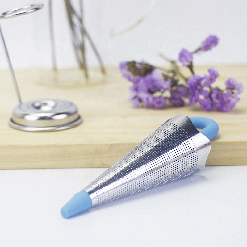 Stainless Steel 304 Umbrella Shape Silicone Tea Infuser with Stand for tea mug