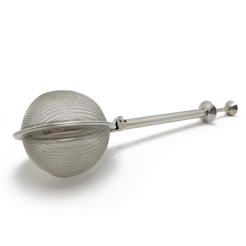 New design stainless steel mesh ball shape tea infuser with handle
