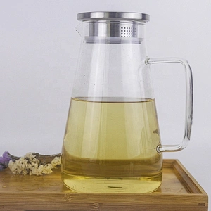 Water Jug Hot and Cold Water  Fruit Juice Carafe Iced Tea Pitcher High Borosilicate Glass Kettle