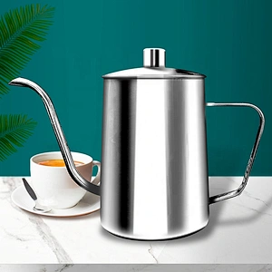 Hot sell 600ML Hand Drip Coffee Pouring Kettle  Stainless Pour Over Gooseneck Tea and coffee pot