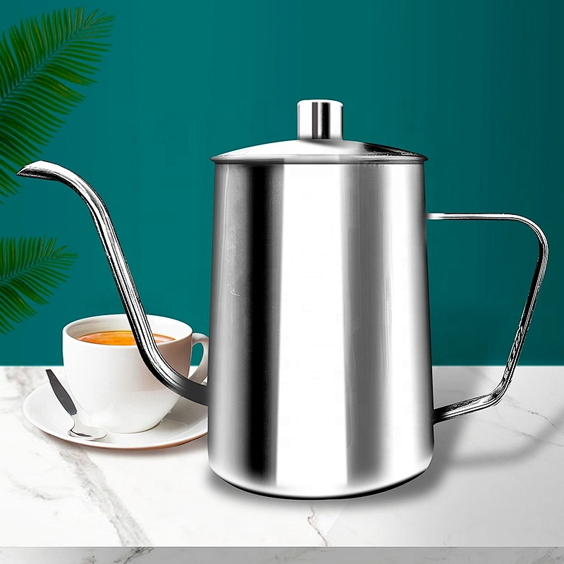 Hot sell 600ML Hand Drip Coffee Pouring Kettle  Stainless Pour Over Gooseneck Tea and coffee pot