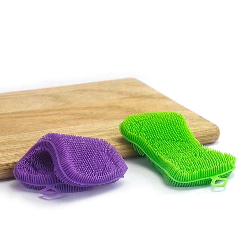 Wholesale Sliconecleaning brush Kitchen Accessories Dish washing Sponge Kitchenware Brushes Kitchen Tools