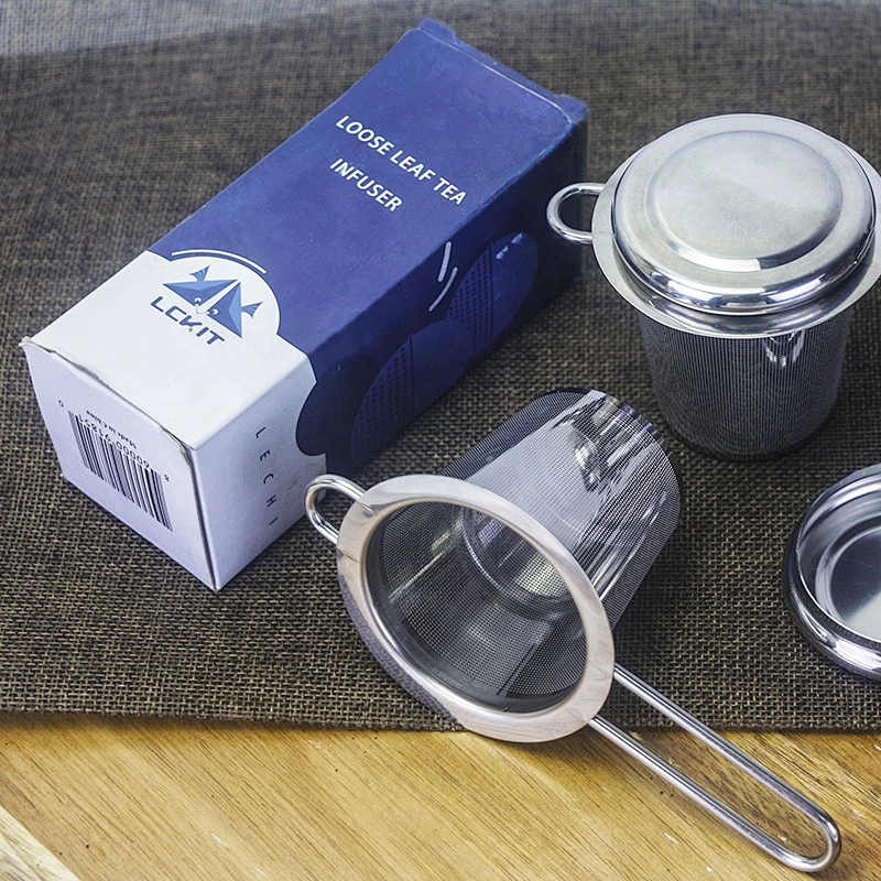 2 pcs Tea Infuser set 304 Stainless Steel with two Handles for Hanging on Teapots, Mugs