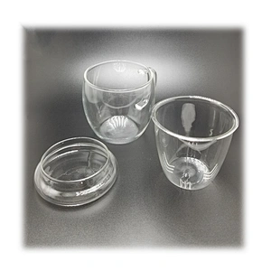 550 ML  high borosilicate heat resistant glass tea cup mug with glass infuser and lid