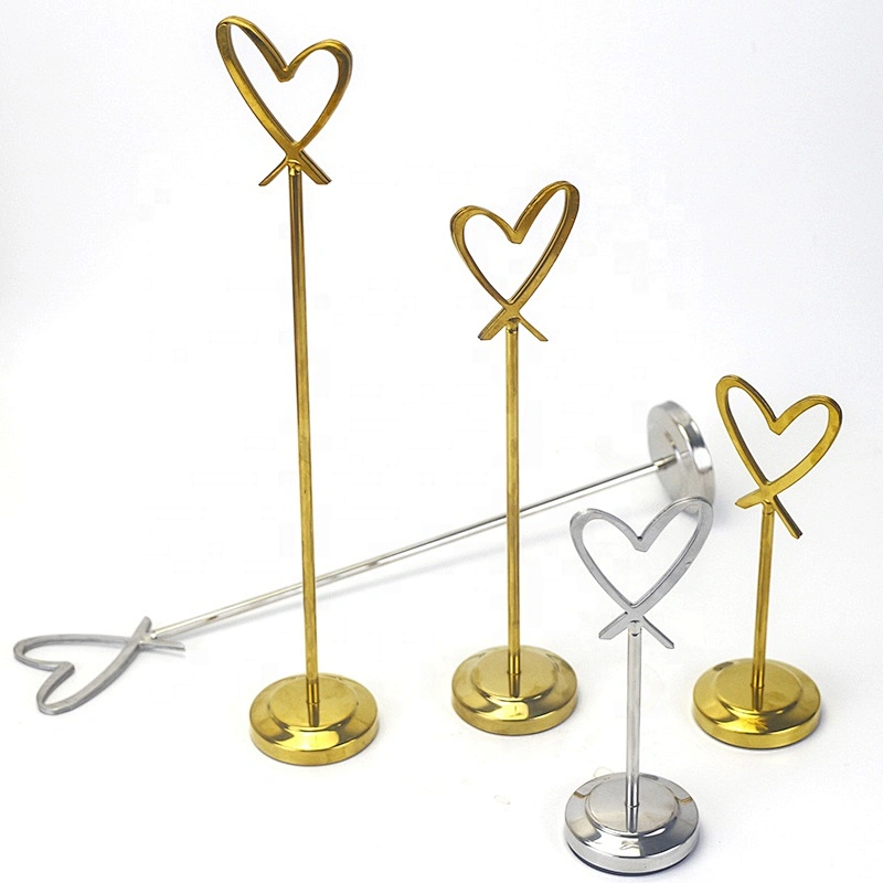 Heart shape menu card holder stand outdoor menu holder China manufacturer