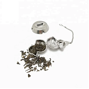 Hot selling stainless steel duck shape tea infuser tea strainer with chain