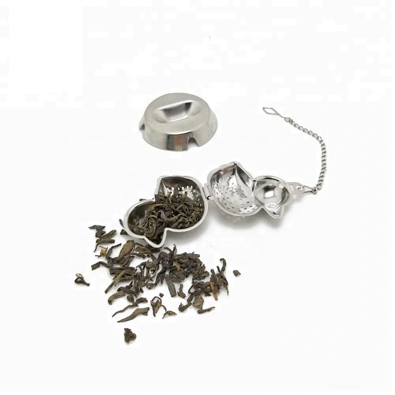 Hot selling stainless steel duck shape tea infuser tea strainer with chain