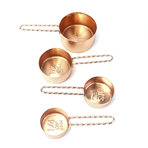 Gold smart measuring cup stainless measuring cups and spoons stainless steel measuring scoop