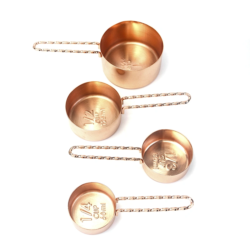Gold smart measuring cup stainless measuring cups and spoons stainless steel measuring scoop