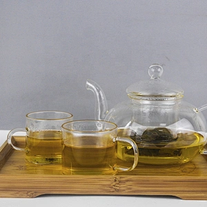 Factory price high borosilicate heat resistant glass teapot tea maker with glass infuser
