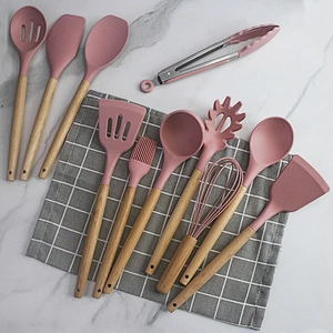 12 Pcs amazon hot selling silicone kitchen accessories set