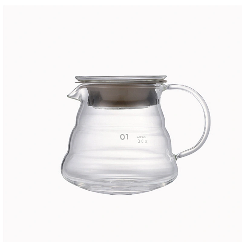 High Borosilicate glass cloud shape Coffee Pot pour for family use